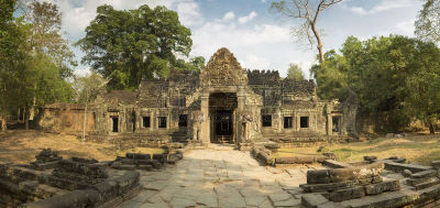 柬埔寨,圣剑寺,建筑工地,高棉文明,吴哥,纪念碑,古代文明,灵性,水平画幅,墙