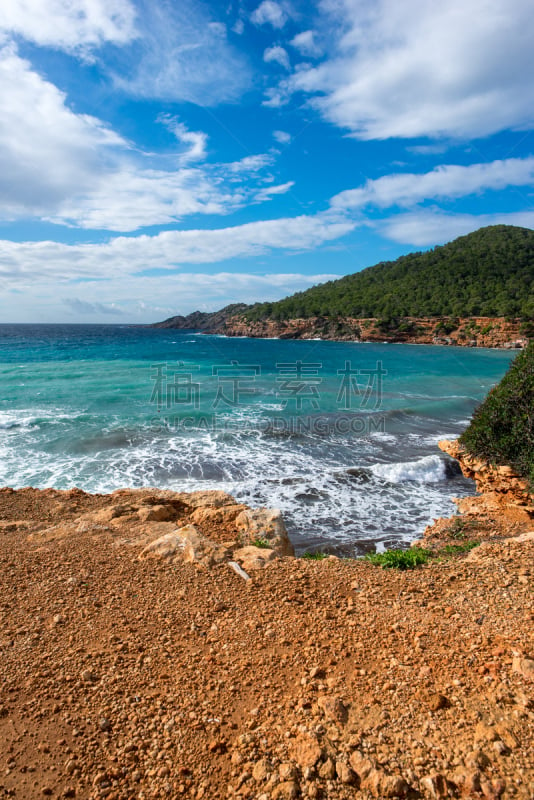 风景,伊比沙岛,萨卡雷达,自然,垂直画幅,图像,海洋,美,无人,海岸线