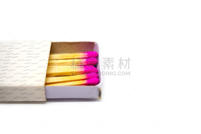 火柴盒,白色背景,翻盖火柴盒,火柴棍,火柴,易燃品,热,背景分离,照明设备,长的