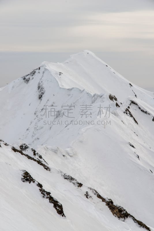 冬天,山,daisen,鸟取,活力,风险,山脊,本州岛中国地区,鸟取县,户外