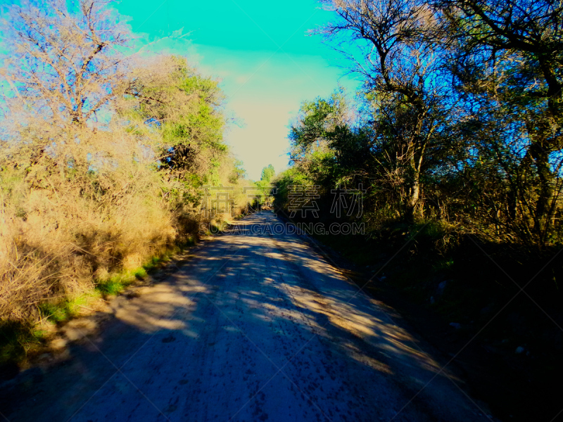 Vistas idílicas de los caminos de Merlo, San Luis, Argentina