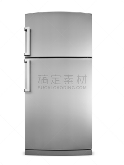 冰箱,鼠标,大于号,正面视角,垂直画幅,银,白色背景,冰柜,设备用品,门