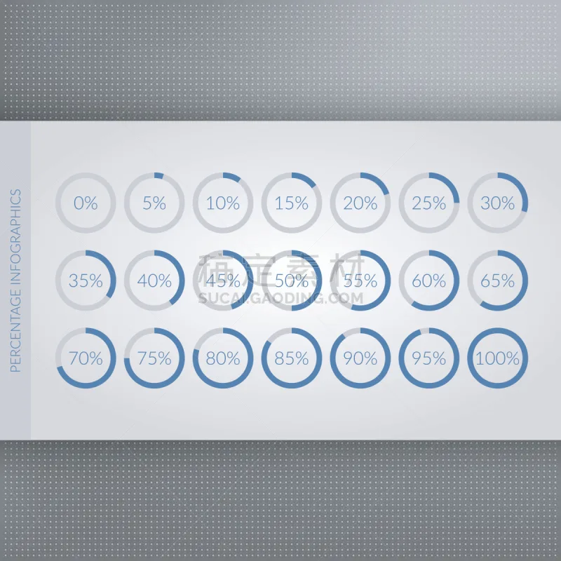 饼图 百分比号 数字80 数字55 数字 数字65 数字35 数字75 数字60 数字25图片素材下载 稿定素材