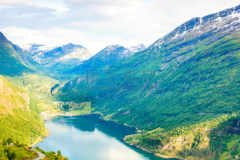 盖伦格峡湾,挪威,视角,弗里达斯悬崖,杰兰格,北挪威,自然,水平画幅,地形,山