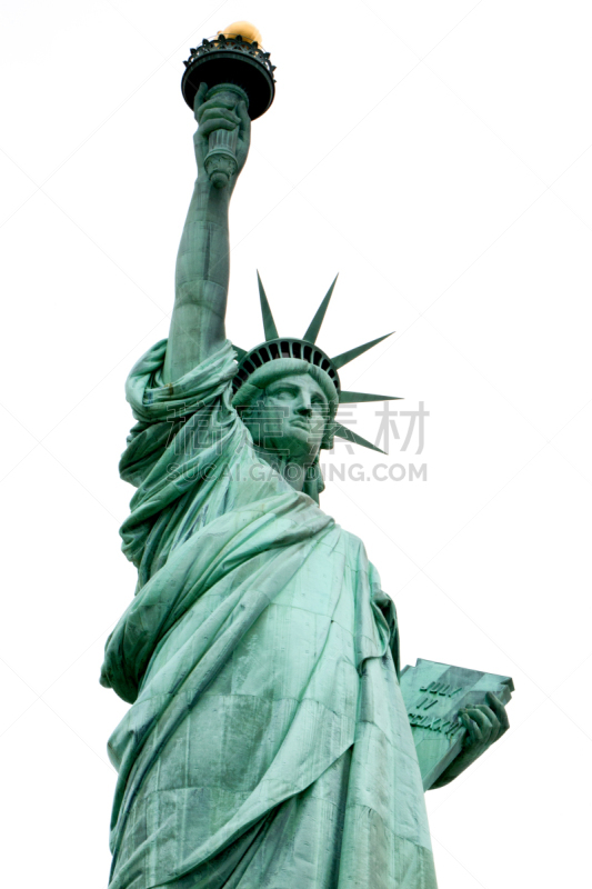 自由女神像,分离着色,白色,statue of liberty replic,燃烧的火炬,纽约州,纽约,铜,著名景点,王冠