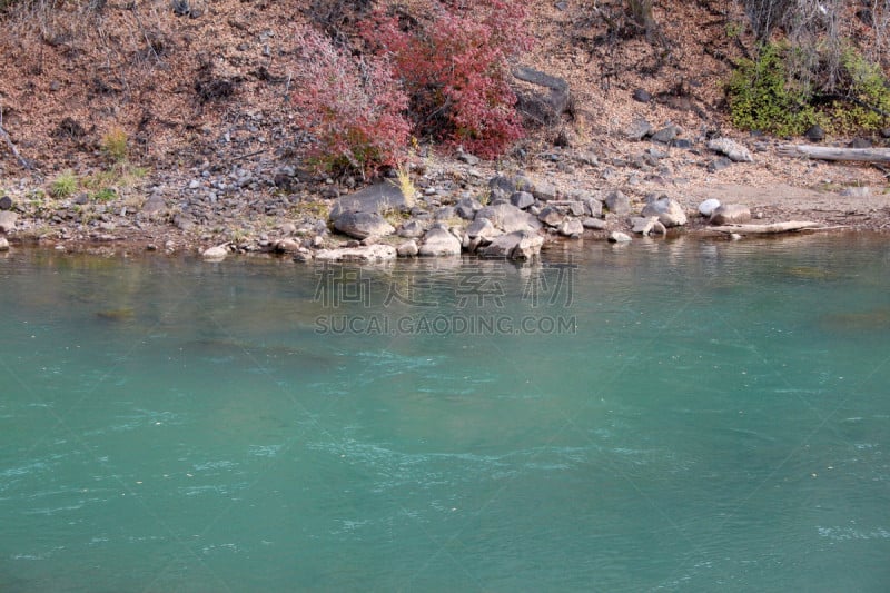 河流,河岸,岩石,秋天,水,水平画幅,无人,户外,石头,美国西南部