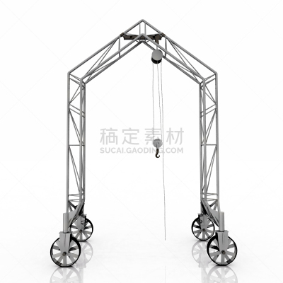 龙门起重机,移动式起重机,绘画插图,商业金融和工业,无人,建筑平台,三维图形,工业,2015年,白色背景