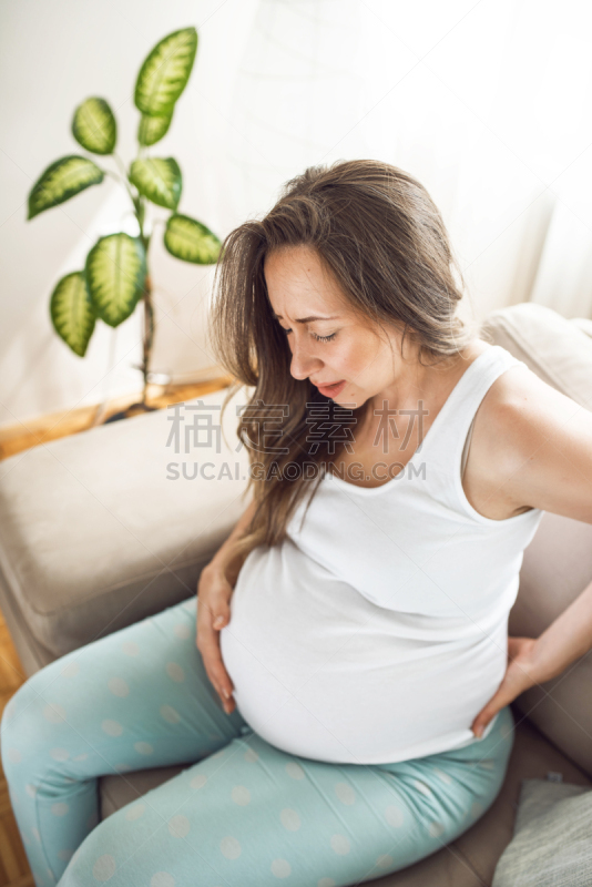 女人,背痛,毯子,成年的,婴儿,人类消化系统,胃,躯干,后背