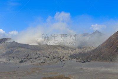 婆罗摩火山,山,火山,泗水,滕格尔火山,bromo-tengger-semeru national park,东爪哇,火山喷口,水平画幅,火山地形