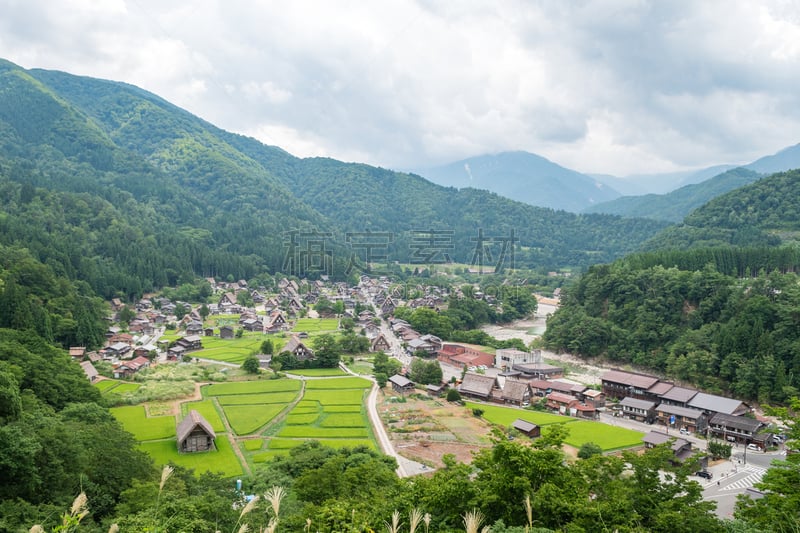 传统,日本,乡村,白川乡,世界遗产,著名景点,户外,合掌屋,建筑,亚洲