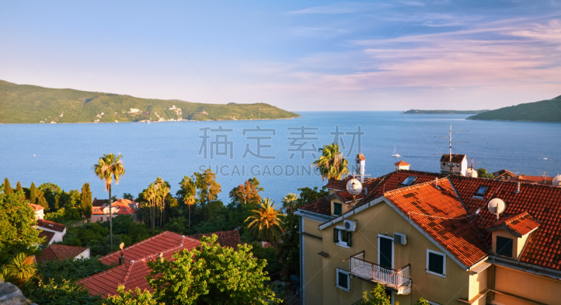 库拉,新海尔采格,科托尔湾,黑山,城镇,海湾,自然美,看风景,进口标志