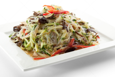 泰国食品,黑木耳,粉丝,餐具,水平画幅,灯笼椒,无人,开胃品,膳食,特写