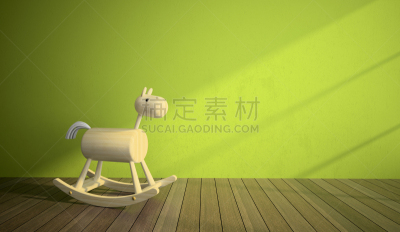 马,绿色,木制,马年,摇摆木马,2014年,十二生肖,新年,车轮,符号