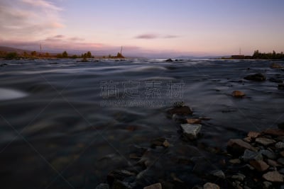 长的,河流,克罗尼亚省,被侵蚀的,巴黎,水,天空,夜晚,英格兰,夏天