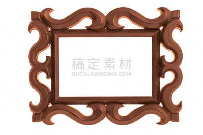 塑胶,现代,古董,相框,分离着色,色彩鲜艳,白色背景,红色,空的,空白的