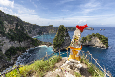 努沙珀尼达岛,丰富,热带气候,无人机,海岸线,岩石,珊瑚,水湾,夏天,户外