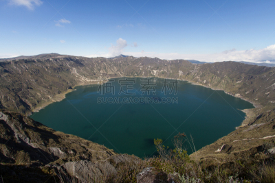 基洛托阿火山,火山,火山湖,自然,水平画幅,高视角,景观设计,地质学,人,户外
