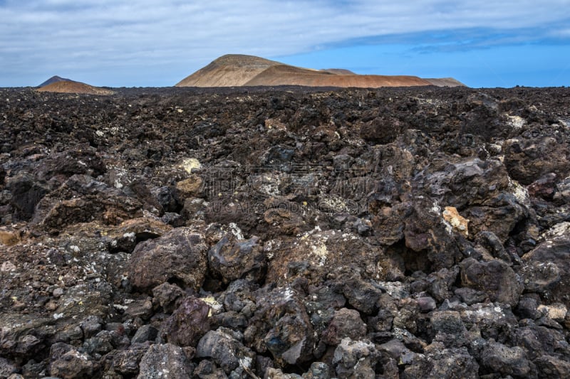 timanfaya national park,兰萨罗特岛,熔岩,西班牙,黑色,国内著名景点,北美歌雀,小路,岩石,夏天