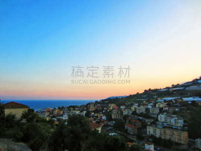 圣瑞莫,黄昏,圣雷莫,自然,水平画幅,山,无人,欧洲,户外,海岸线