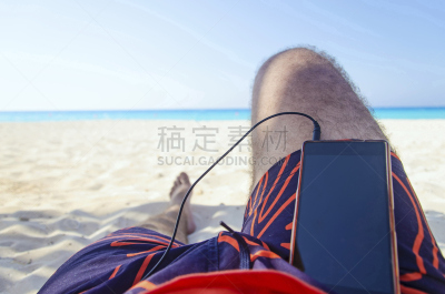 海滩,音乐,水平画幅,沙子,埃及,人,夏天,户外,太阳,海洋