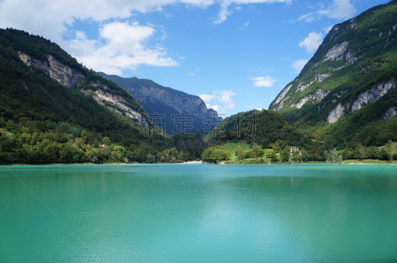 山,湖,青绿色,水平画幅,地形,翠湖,格林雷克,绿湖,阿尔卑斯山脉,无人