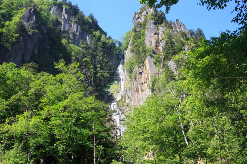 上川支厅,上川,自来水,自然,水,水平画幅,绿色,地形,瀑布,无人