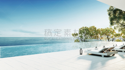 海滩,室内,三维图形,起居室,银色背景,休闲椅,别墅,天空,水平画幅,沙子