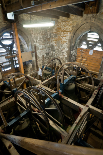 Inside of bell chamber, Osfordshire UK