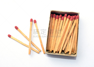 火柴盒,火柴,户外,翻盖火柴盒,火柴棍,易燃品,水平画幅,绘画插图,特写,开着的