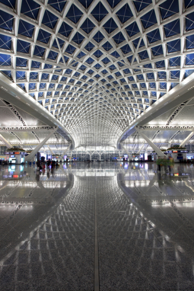 广州,火车站,地铁站,广东省,垂直画幅,当地著名景点,天花板,东亚,旅行者,商店