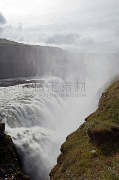 岛,基质,river hvita,黄金瀑布,建筑的