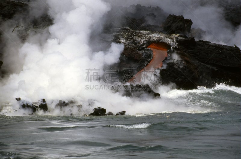 加拉帕戈斯群岛,火山,弗南地那群岛,厄瓜多尔,活火山,旅游目的地,水平画幅,熔岩,无人,世界遗产