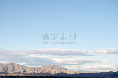 云,莫哈韦沙漠,山,天空,在上面,地形,云景,房屋,图像,内华达州