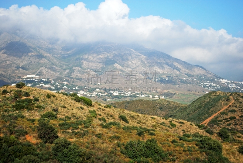 地形,山,福恩吉罗拉,西班牙,环境,云,草,背景,户外,安达卢西亚
