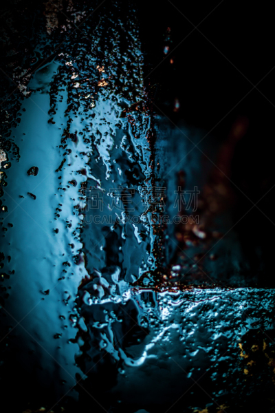 蓝色,抽象,自然,湿,纹理效果,建筑材料,暗色,概念,垂直画幅,图像