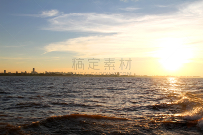 里约热内卢delaplata,在上面,布宜诺斯艾利斯,南美,气候,水平画幅,无人,夏天,户外,都市风景