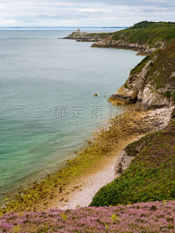 弗雷埃勒角,悬崖,非凡的,布列塔尼,法国,云,海峡,大西洋,著名景点,海岸线