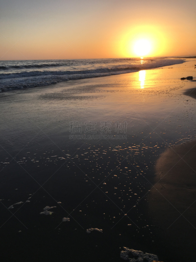 海洋,巨大的,太阳,热情,浪漫,水面,潮水坑,户外,自然,非凡的