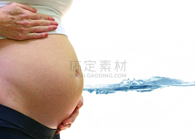 水下分娩,水,女人,水平画幅,父母,腹腔,白人,怀孕,预期
