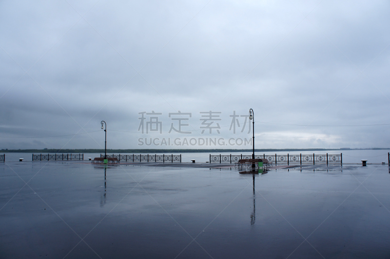 阿尔汉格尔斯克,河流,多云,北,俄罗斯,河堤,自然,水平画幅,无人,户外