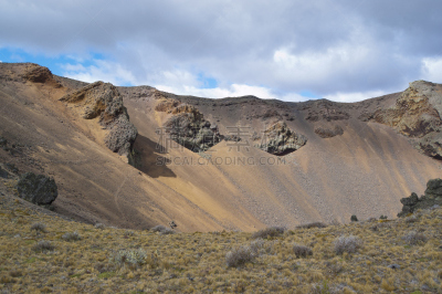 火山口,volcanic scoria,火山岩,玄武岩,南美,国家公园,水平画幅,山,无人,火山地形
