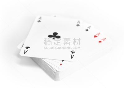 扑克牌a,纸牌,在上面,图像聚焦技术,选择对焦,水平画幅,白色背景,背景分离,黑桃a,前景聚焦