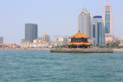 海滩,青岛海滩,城市,美,水平画幅,沙子,夜晚,海港,青岛,户外