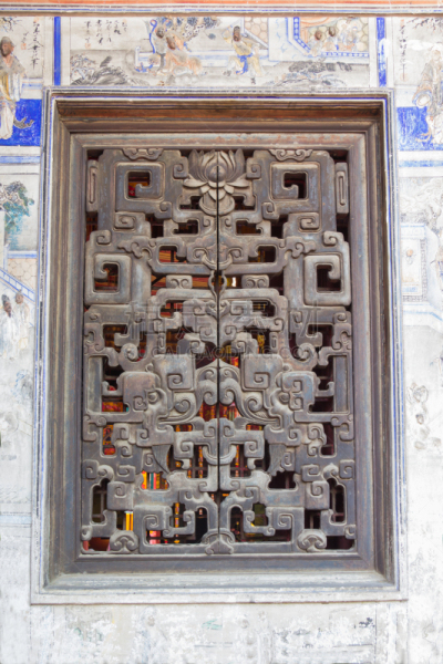 窗户,神殿,雕刻物,木制,垂直画幅,曼谷,建筑,寺庙,无人,僧院