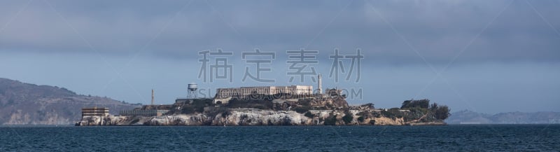 恶魔岛,美国,旧金山,水平画幅,湾区,无人,全景,城市,加利福尼亚,岛