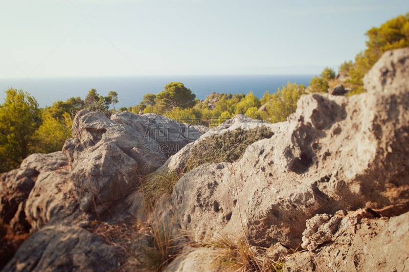 海岸线,风景,马略卡,puerto de soller,索乐,选择对焦,天空,休闲活动,水平画幅,无人