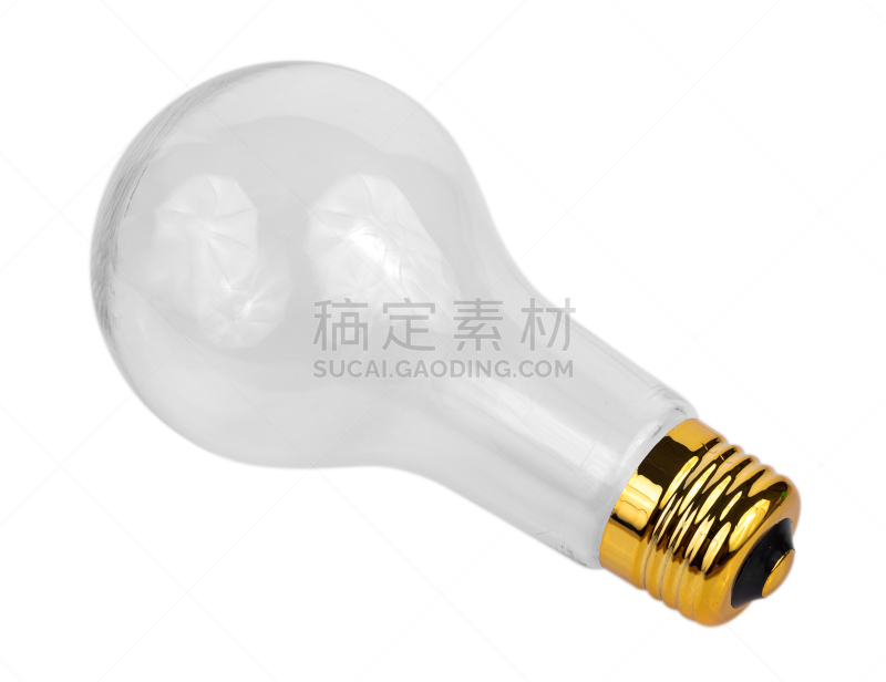 电灯泡,白色背景,分离着色,灵感,储蓄,水平画幅,能源,智慧,无人,符号