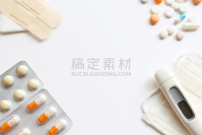 急救包,身体受伤,留白,温度计,面罩,水平画幅,急诊医学,医疗流程,无人,日本