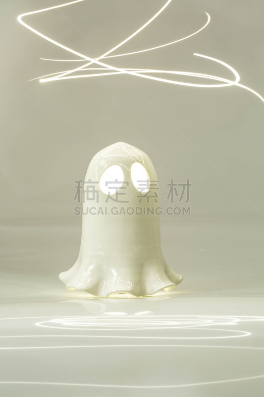 闪光灯照明,鬼,白色背景,分离着色,垂直画幅,合成图像,素食,无人,光
