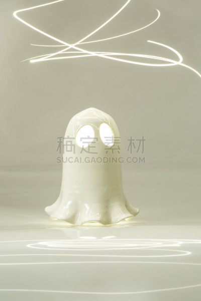 闪光灯照明,鬼,白色背景,分离着色,垂直画幅,合成图像,素食,无人,光